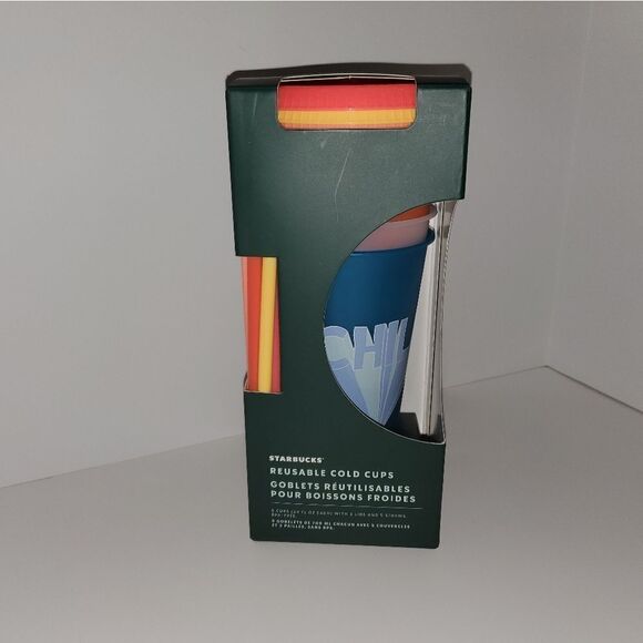 Starbucks Reuseable Cold Cups Summer 2020 NEW - Picture 2 of 11